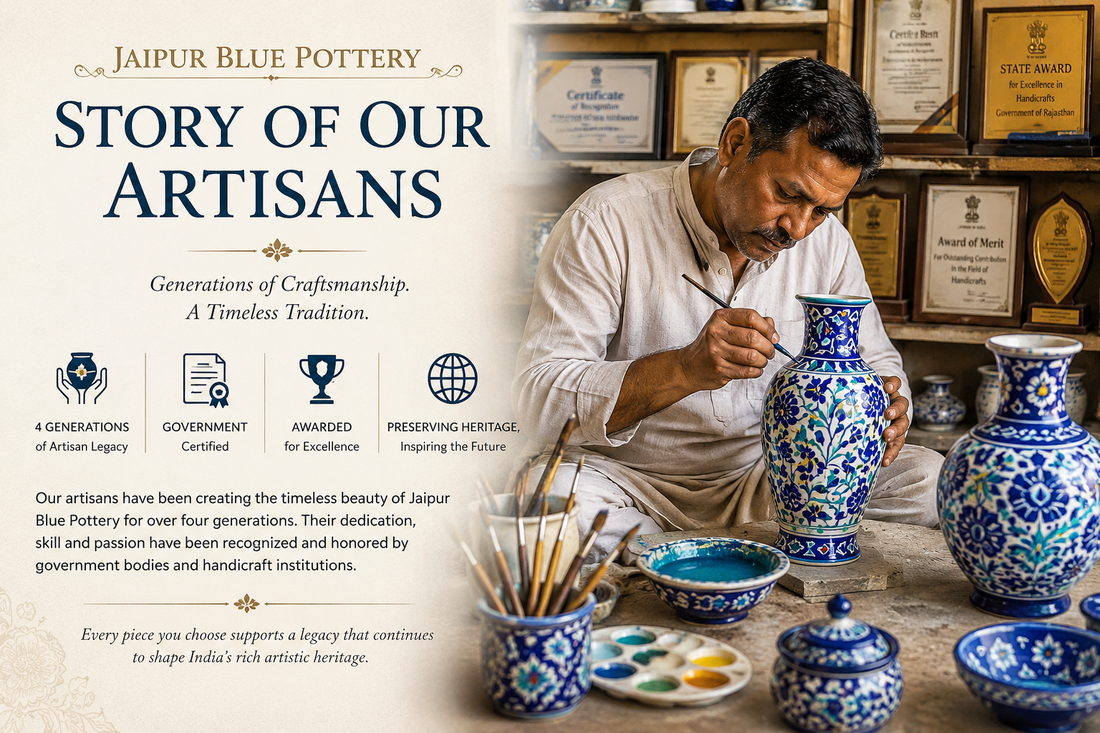 Legacy of Jaipur Blue Pottery