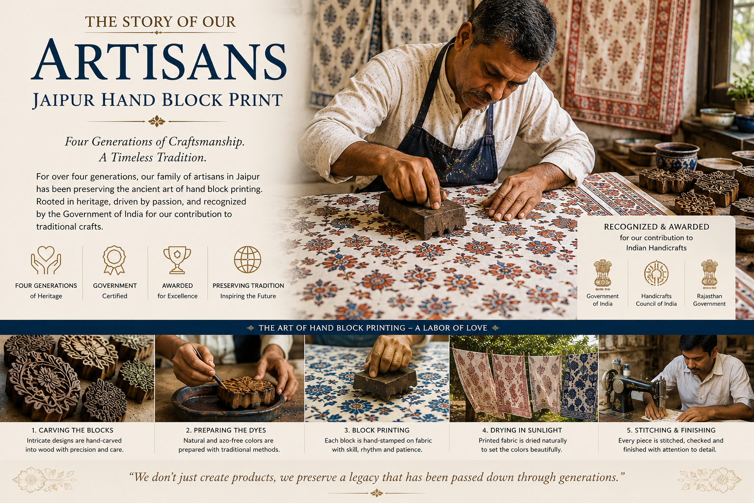Legacy of Jaipur Hand Block Print