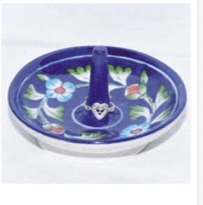 Jaipur Blue Pottery Ring Stand