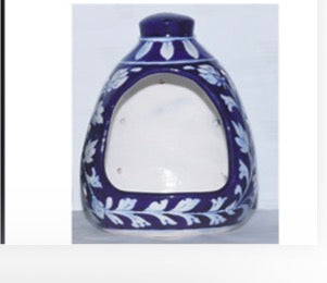 Jaipur Blue Pottery Bird Feeder