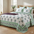 Hand block 100% cotton bed cover 7