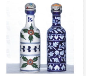 Jaipur Blue Pottery Bottle
