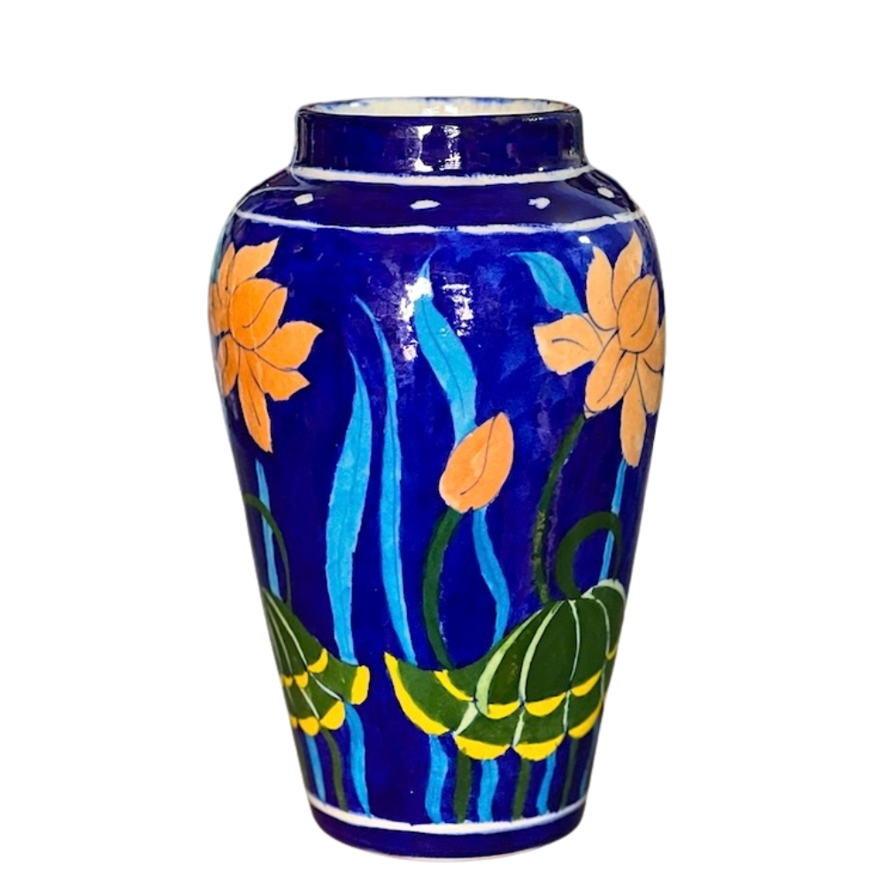 Jaipur Blue Pottery Handiya Vase