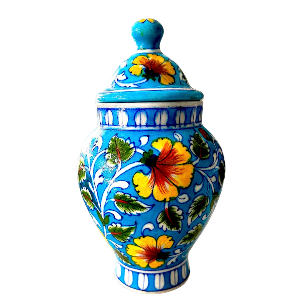 Jaipur Blue Pottery Jar