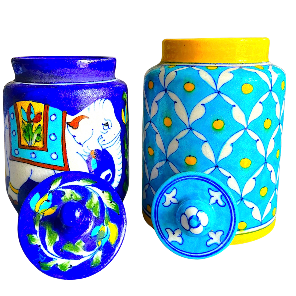 Jaipur Blue Pottery Barni Jar