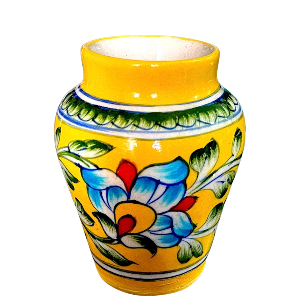 Jaipur Blue Pottery Handiya Vase