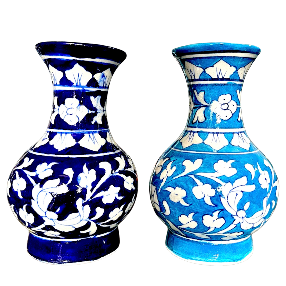 Jaipur Blue Pottery Matka Vase