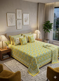 Hand block 100% cotton bedsheet